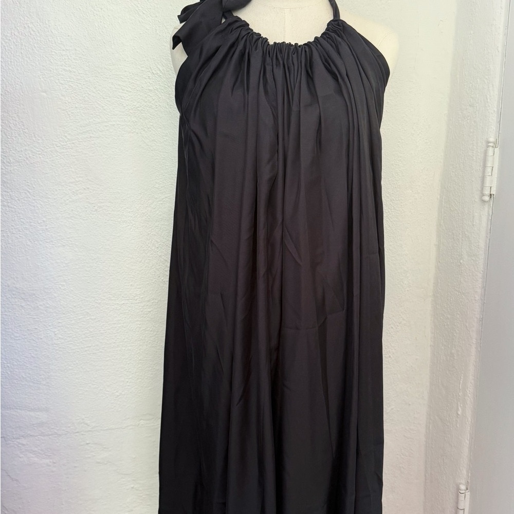 Hatch Black Maxi Halter Dress